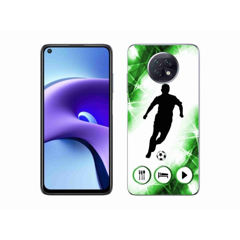 Gélový kryt mmCase na mobil Xiaomi Redmi Note 9T 5G - futbalista