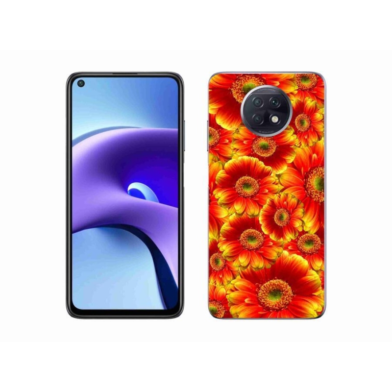 Gélový kryt mmCase na mobil Xiaomi Redmi Note 9T 5G - gerbera 1