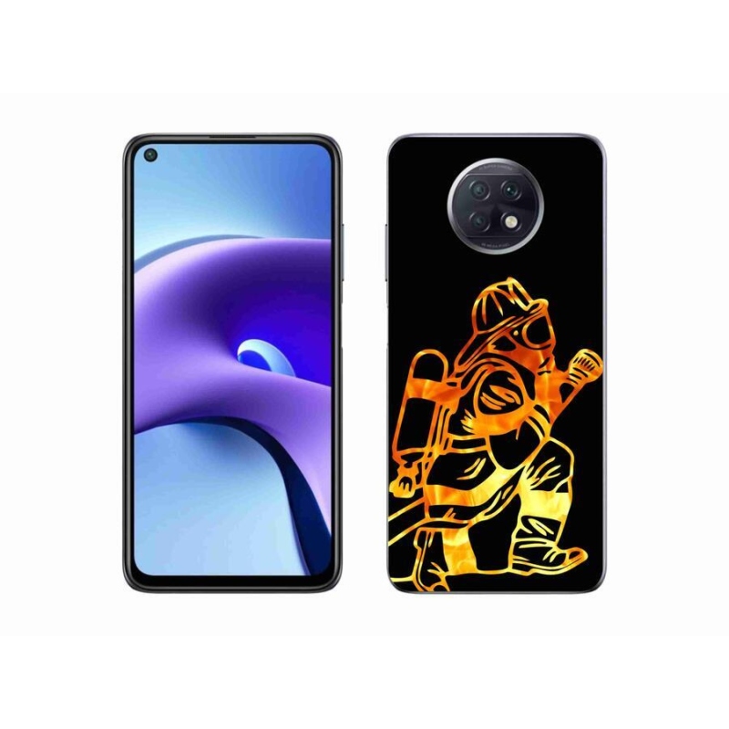 Gélový kryt mmCase na mobil Xiaomi Redmi Note 9T 5G - hasič 1