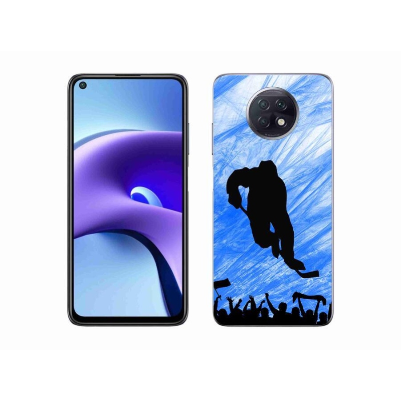 Gélový kryt mmCase na mobil Xiaomi Redmi Note 9T 5G - hokejový hráč