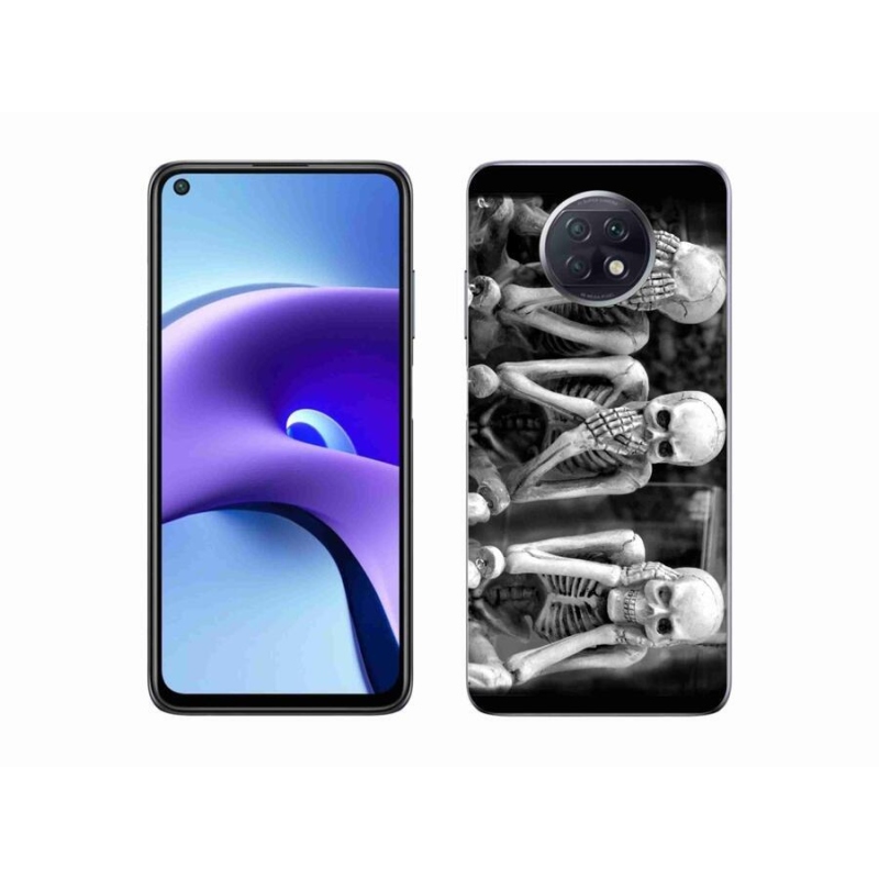 Gélový kryt mmCase na mobil Xiaomi Redmi Note 9T 5G - kostlivci