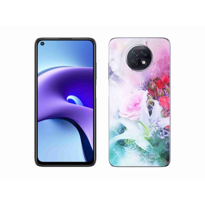 Gélový kryt mmCase na mobil Xiaomi Redmi Note 9T 5G - kvety 4