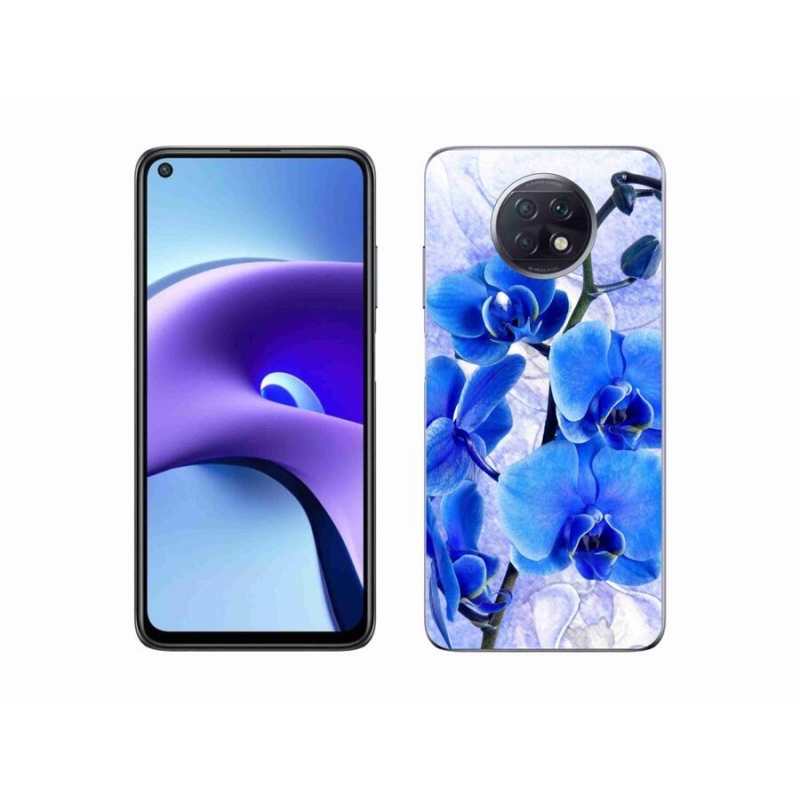 Gélový kryt mmCase na mobil Xiaomi Redmi Note 9T 5G - modré kvety