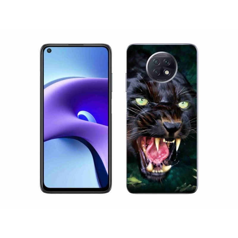 Gélový kryt mmCase na mobil Xiaomi Redmi Note 9T 5G - rozzúrený čierny panter