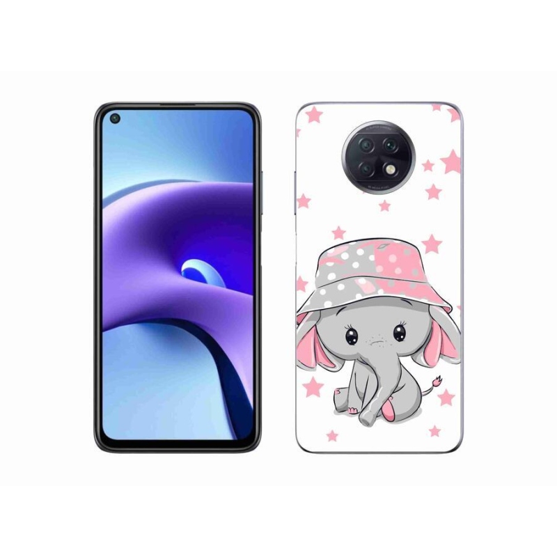 Gélový kryt mmCase na mobil Xiaomi Redmi Note 9T 5G - ružový slon