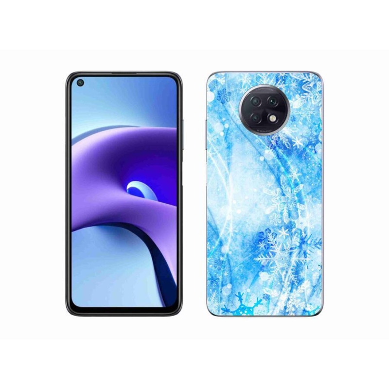 Gélový kryt mmCase na mobil Xiaomi Redmi Note 9T 5G - snehové vločky