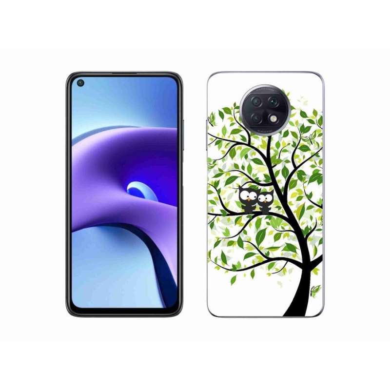 Gélový kryt mmCase na mobil Xiaomi Redmi Note 9T 5G - malej sovy na strome