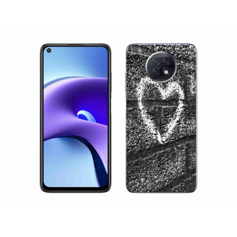 Gélový kryt mmCase na mobil Xiaomi Redmi Note 9T 5G - srdce na stene