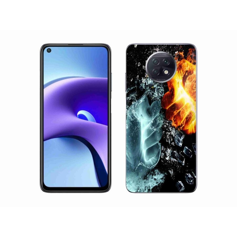 Gélový kryt mmCase na mobil Xiaomi Redmi Note 9T 5G - voda a oheň