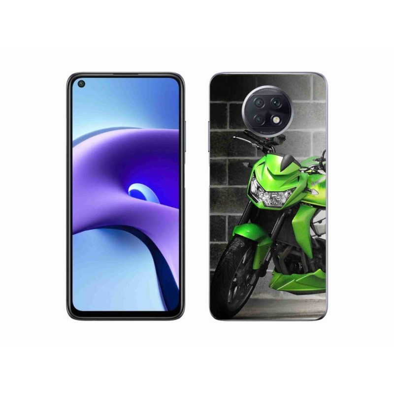 Gélový kryt mmCase na mobil Xiaomi Redmi Note 9T 5G - zelená motorka