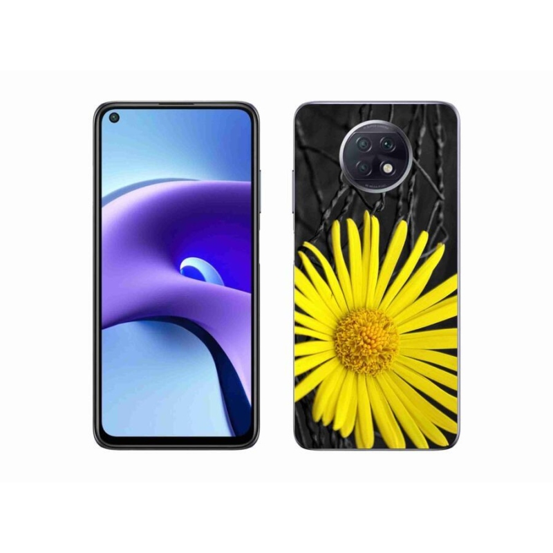 Gélový kryt mmCase na mobil Xiaomi Redmi Note 9T 5G - žltý kvet