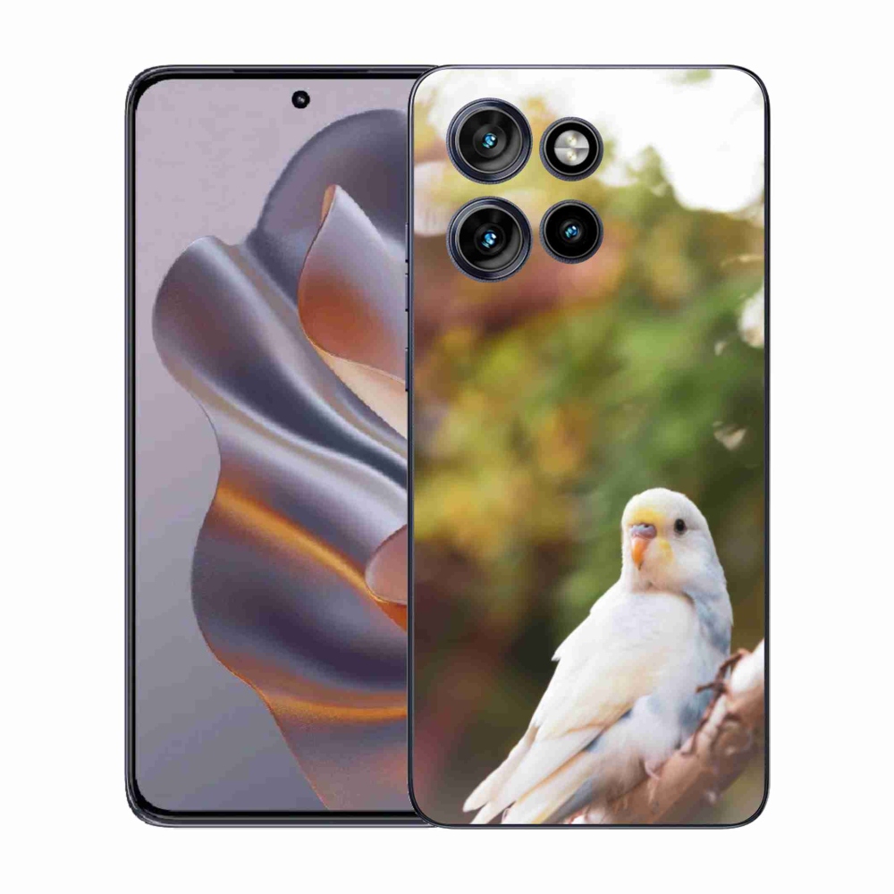 Gélový kryt mmCase na Motorola Edge 50 Neo - andulka biela