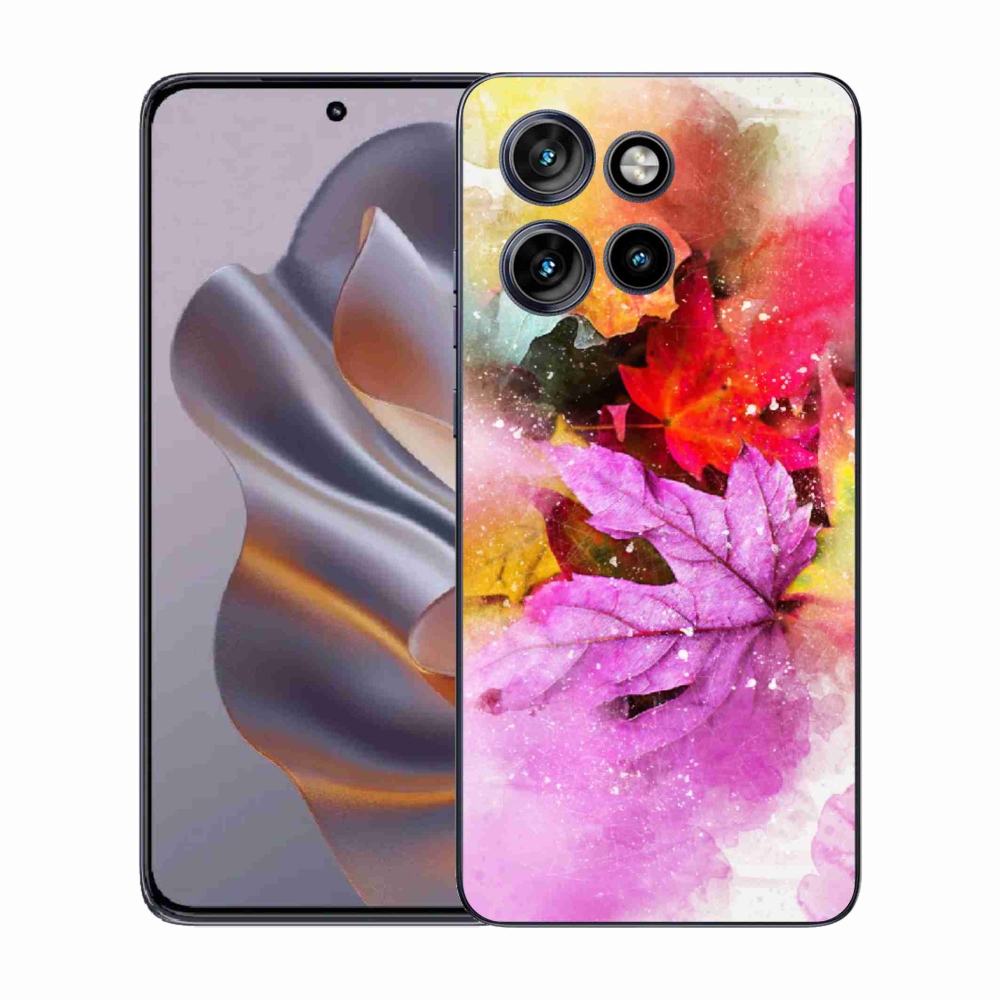 Gélový kryt mmCase na Motorola Edge 50 Neo - farebné listy