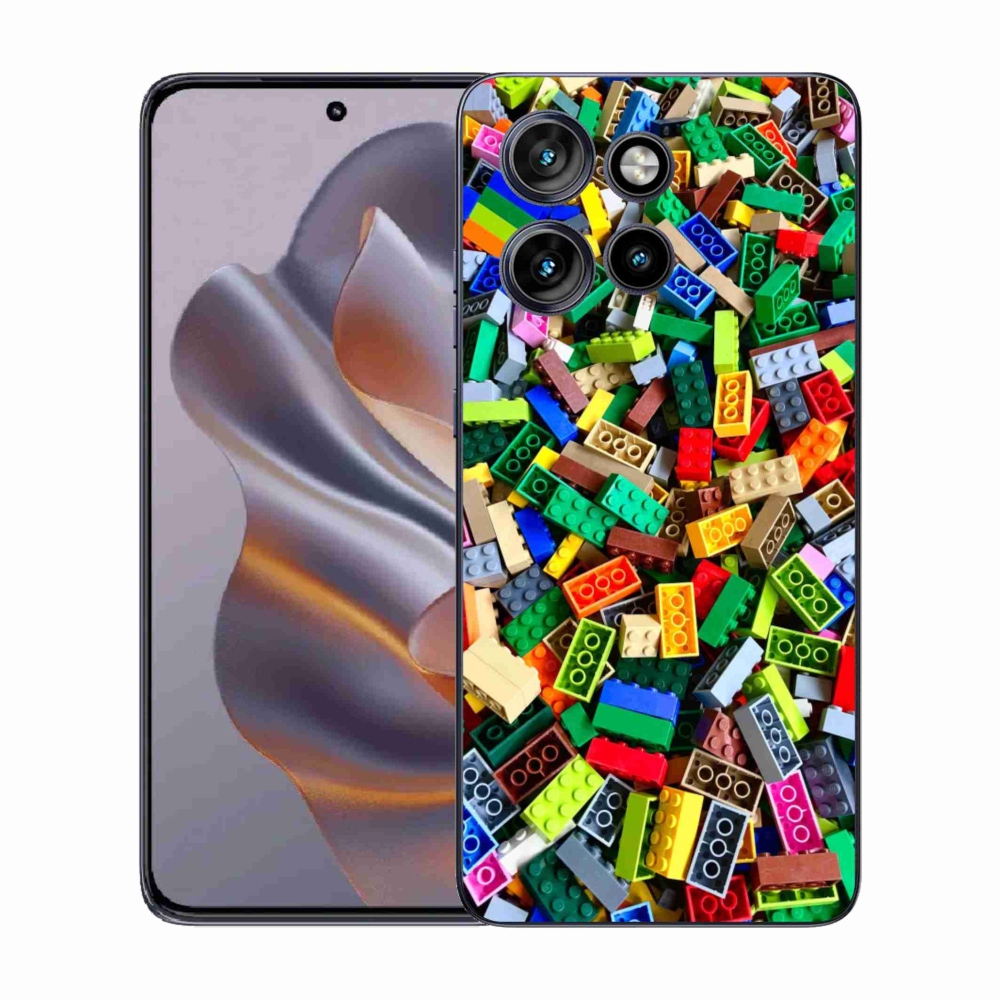 Gélový kryt mmCase na Motorola Edge 50 Neo - farebné stavebné kocky