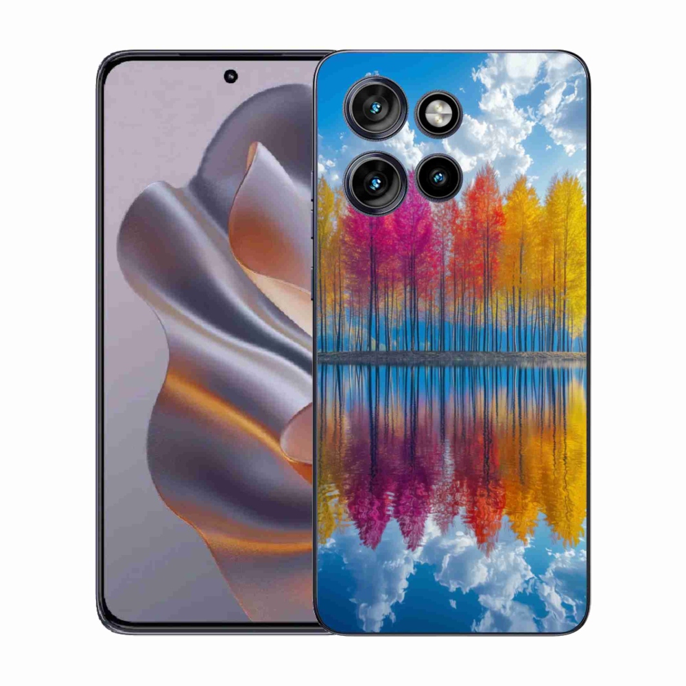 Gélový kryt mmCase na Motorola Edge 50 Neo - farebné stromy