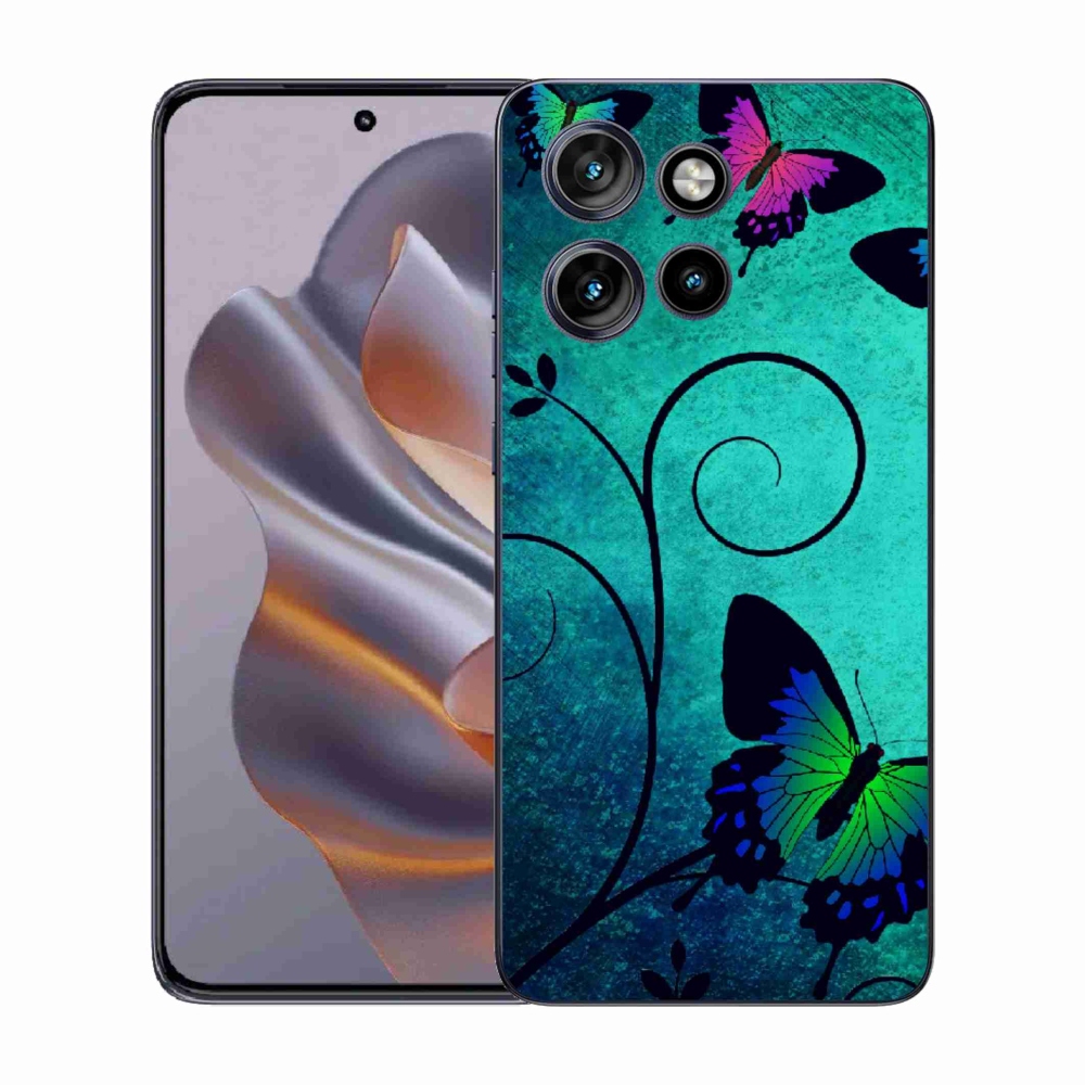 Gélový kryt mmCase na Motorola Edge 50 Neo - farební motýle