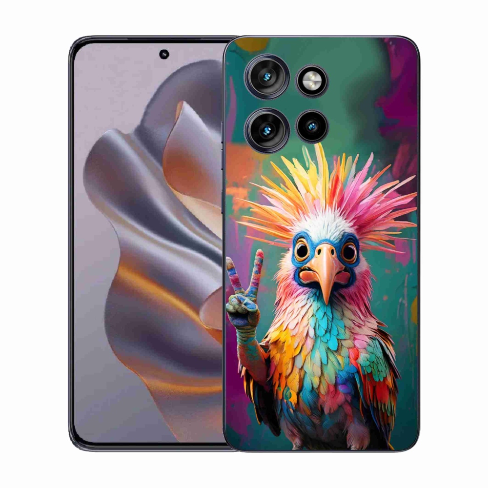 Gélový kryt mmCase na Motorola Edge 50 Neo - farebný rebel