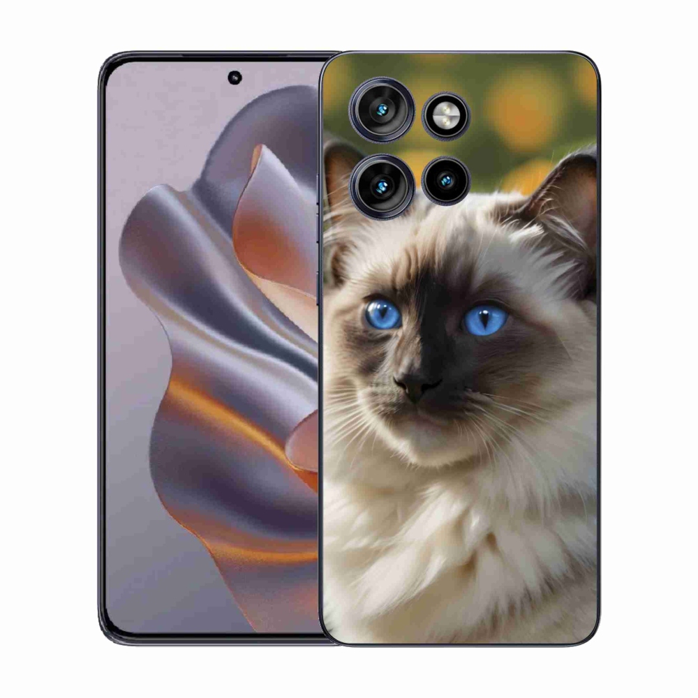 Gélový kryt mmCase na Motorola Edge 50 Neo - biely ragdoll