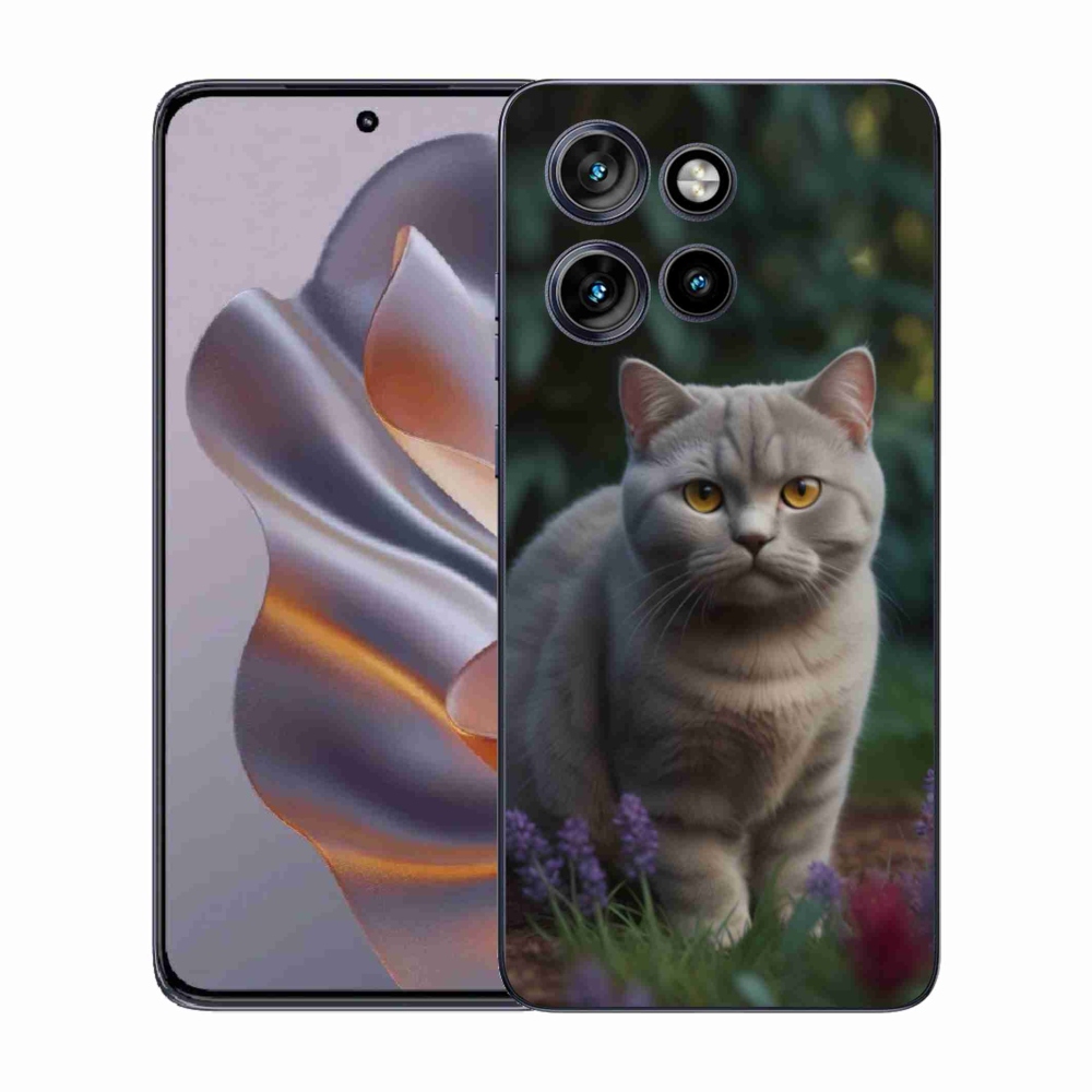 Gélový kryt mmCase na Motorola Edge 50 Neo - britská mačka
