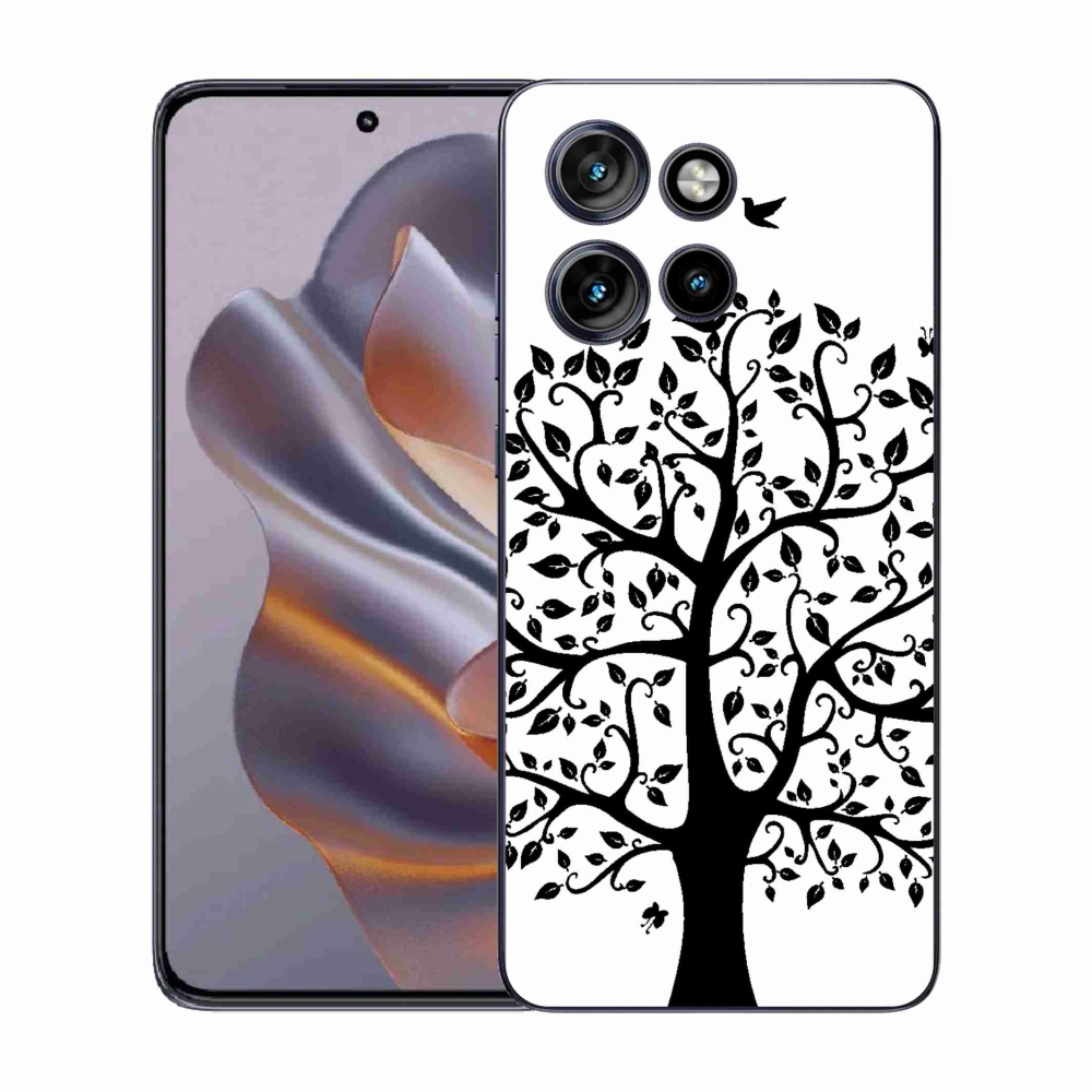 Gélový kryt mmCase na Motorola Edge 50 Neo - čiernobiely strom