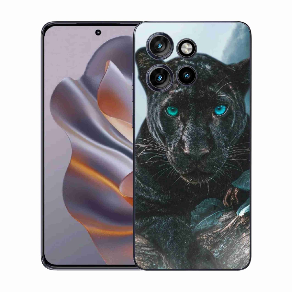 Gélový kryt mmCase na Motorola Edge 50 Neo - čierny panter