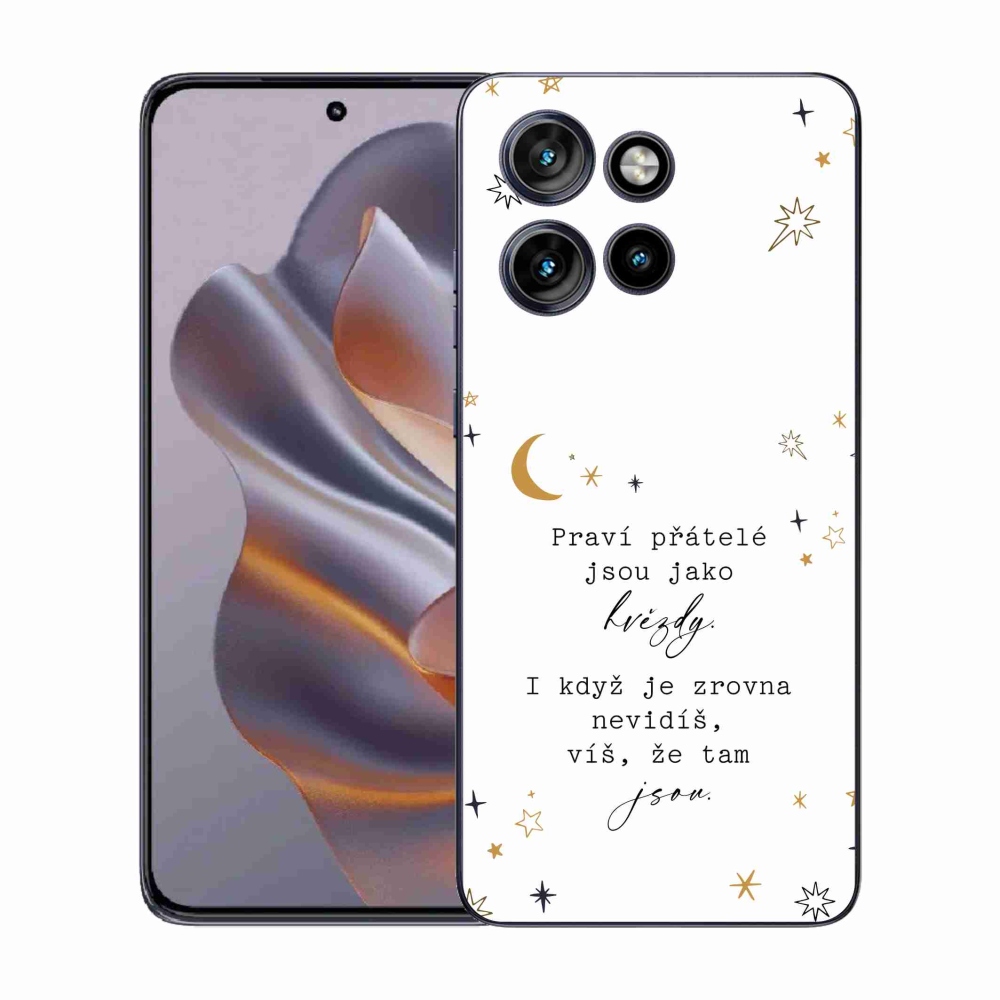 Gélový kryt mmCase na Motorola Edge 50 Neo - citát 6 biele pozadie