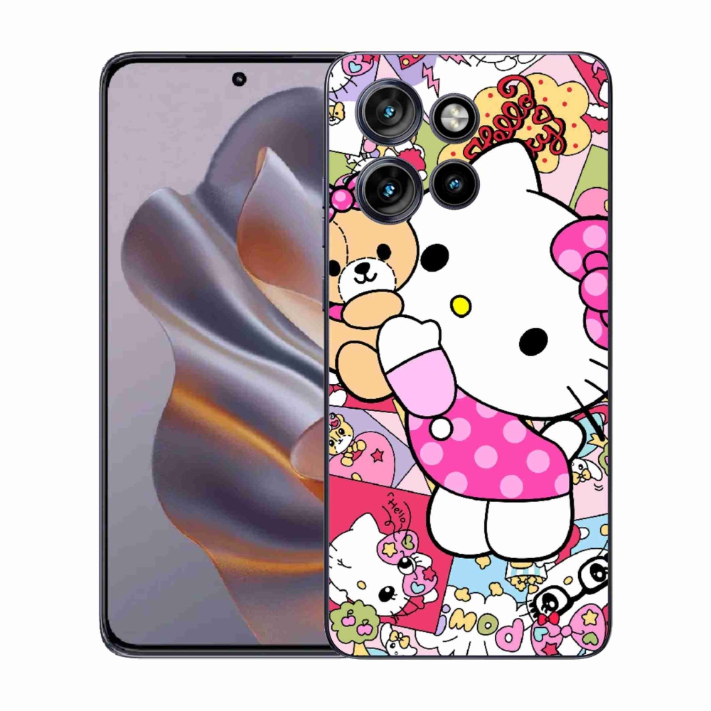 Gélový kryt mmCase na Motorola Edge 50 Neo - cute kitty