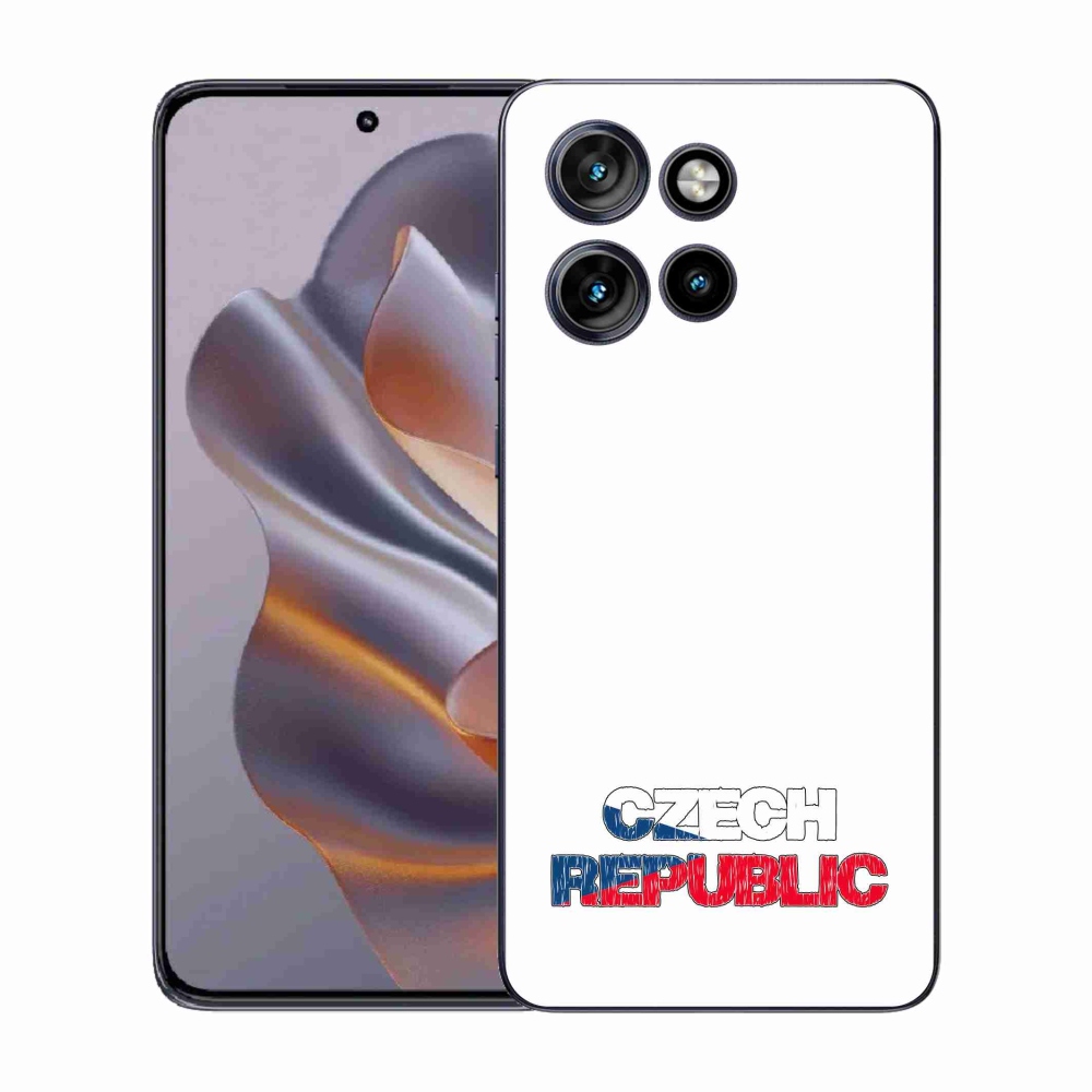 Gélový kryt mmCase na Motorola Edge 50 Neo - Slovak Republic biele pozadie