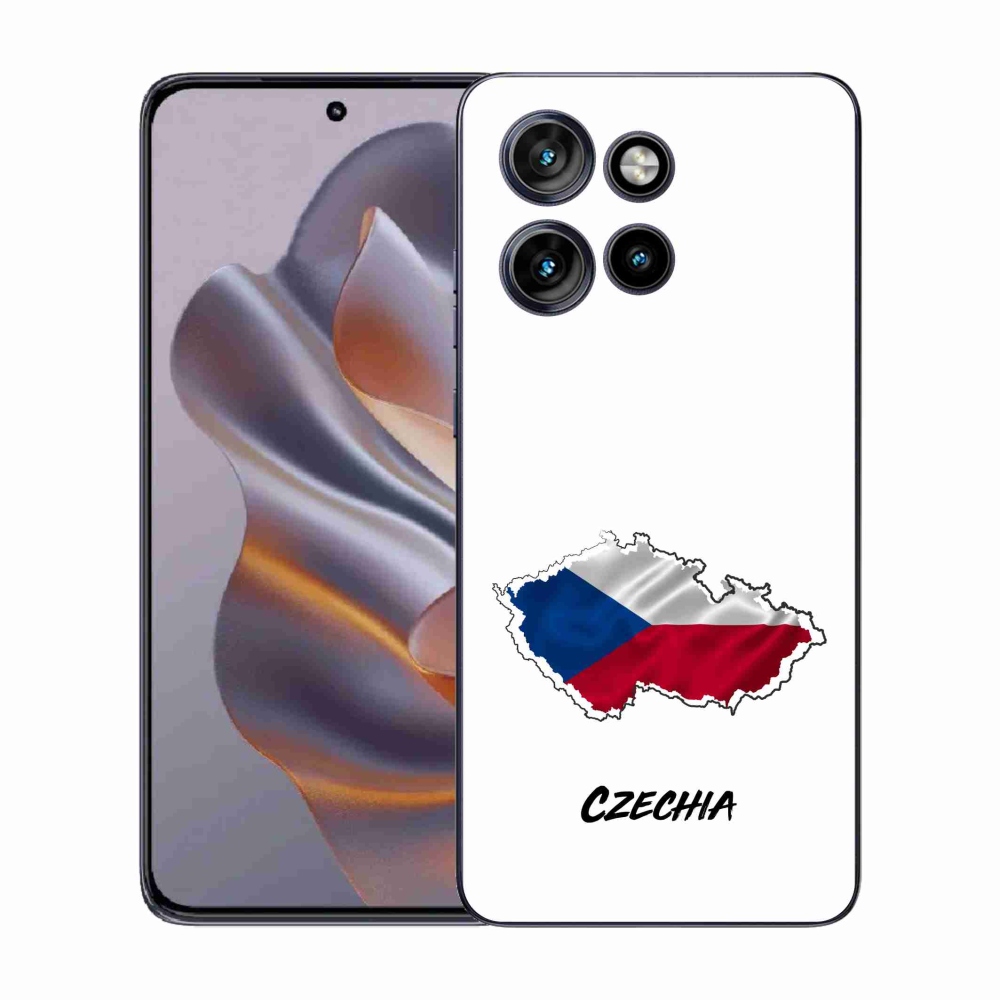Gélový kryt mmCase na Motorola Edge 50 Neo - Slovakia biele pozadie