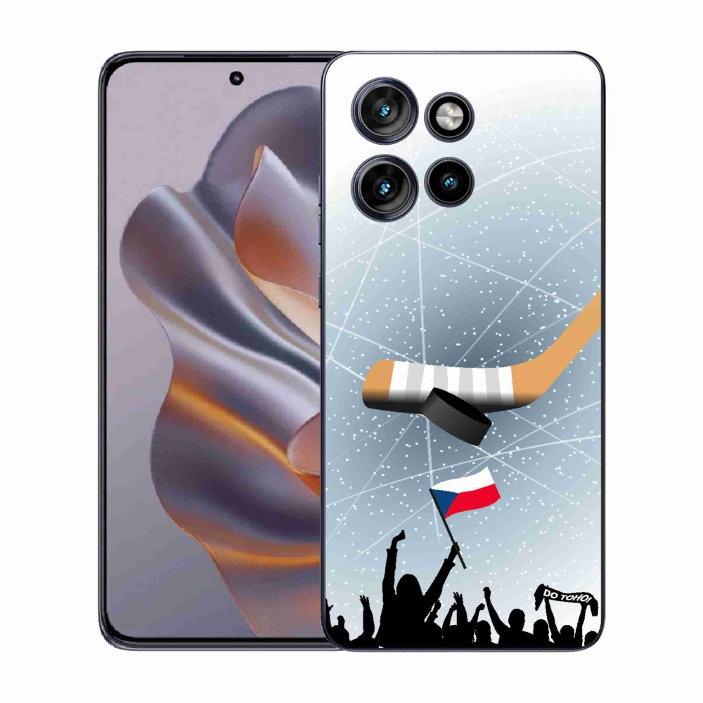 Gélový kryt mmCase na Motorola Edge 50 Neo - fanúšikovia hokeja