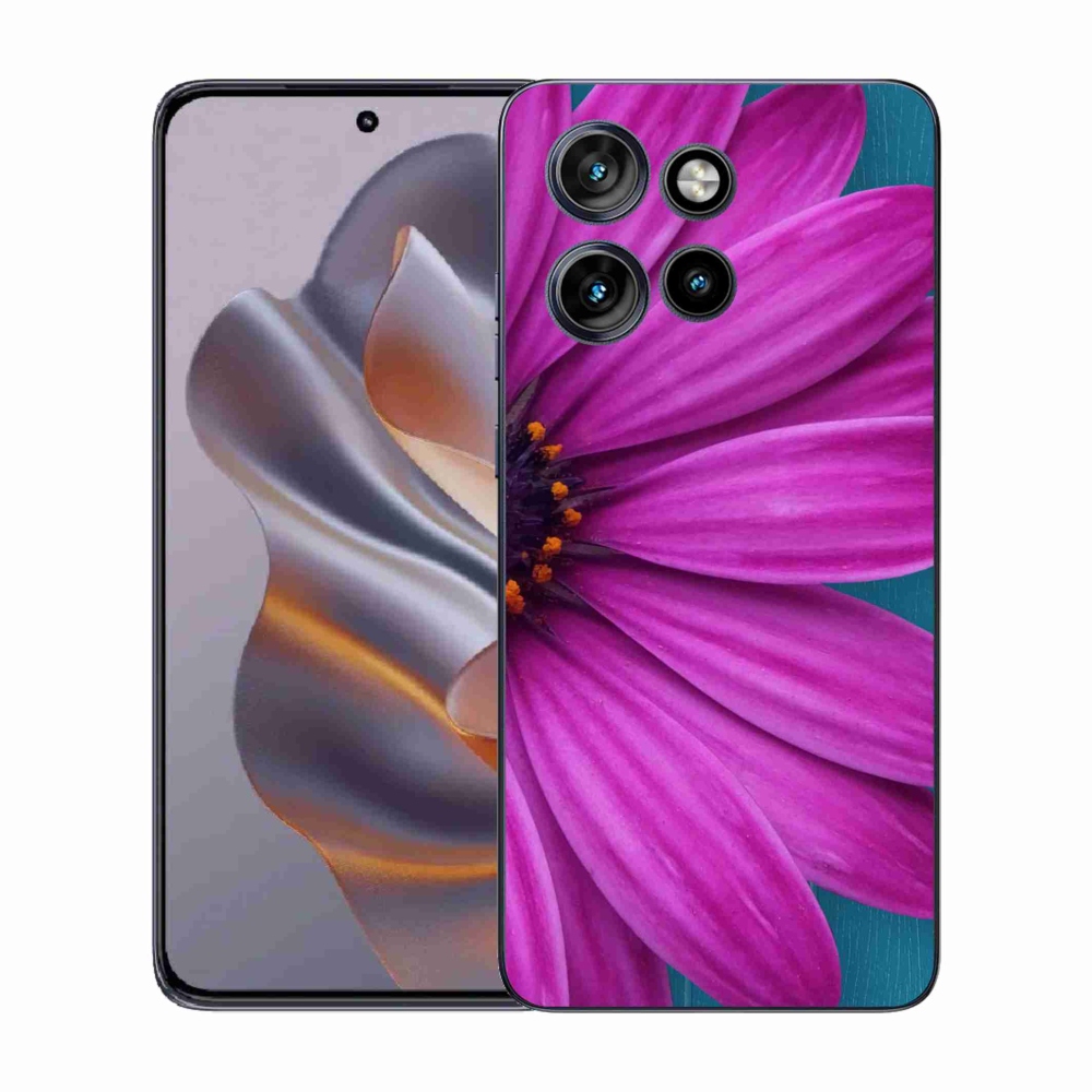 Gélový kryt mmCase na Motorola Edge 50 Neo - fialová margaréta