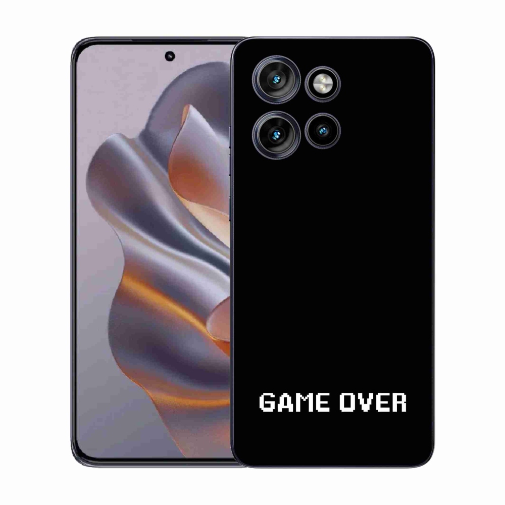Gélový kryt mmCase na Motorola Edge 50 Neo - game over čierne pozadie