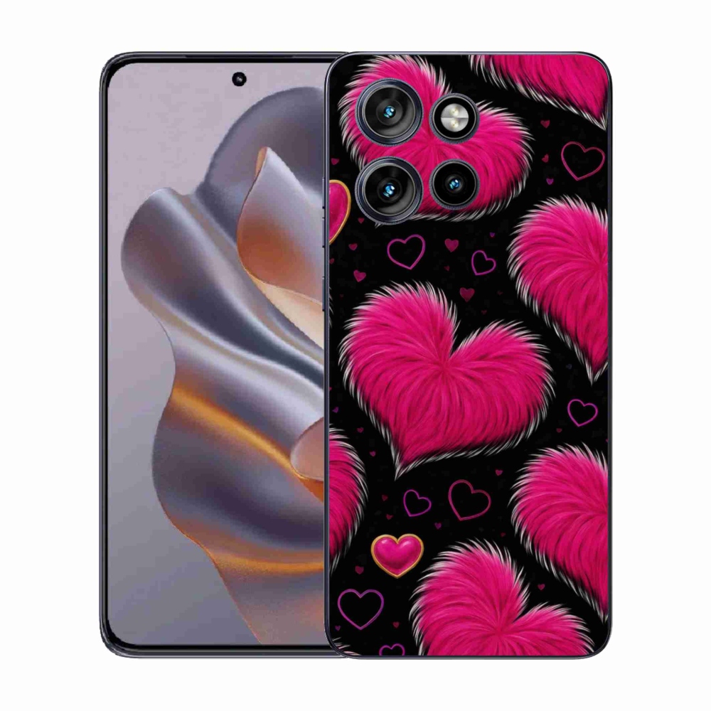 Gélový kryt mmCase na Motorola Edge 50 Neo - hebké srdce