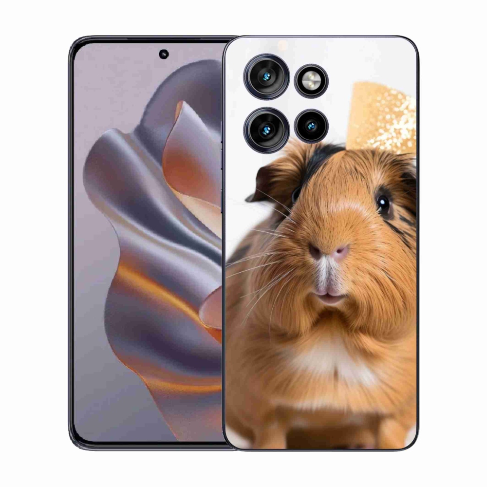 Gélový kryt mmCase na Motorola Edge 50 Neo - hnedé morča