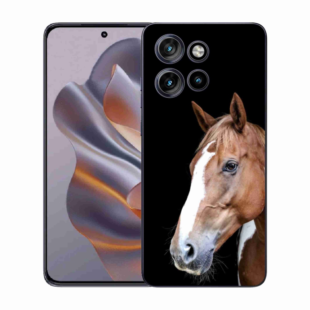 Gélový kryt mmCase na Motorola Edge 50 Neo - hnedý kôň 3