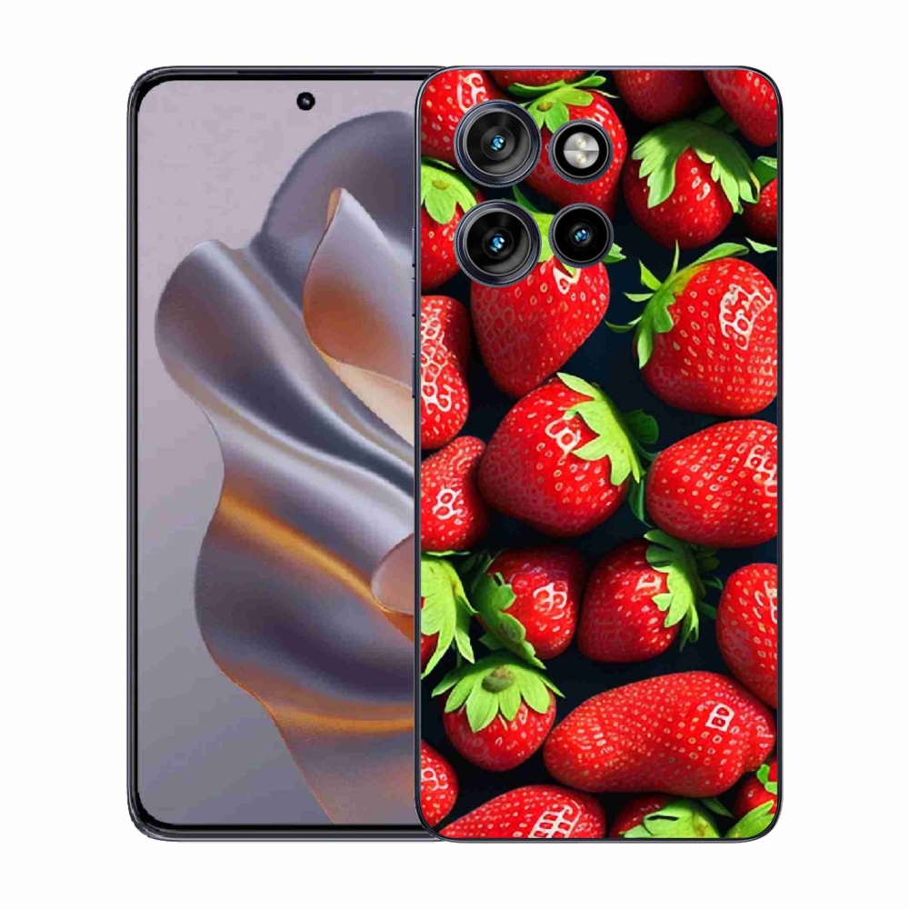 Gélový kryt mmCase na Motorola Edge 50 Neo - jahody