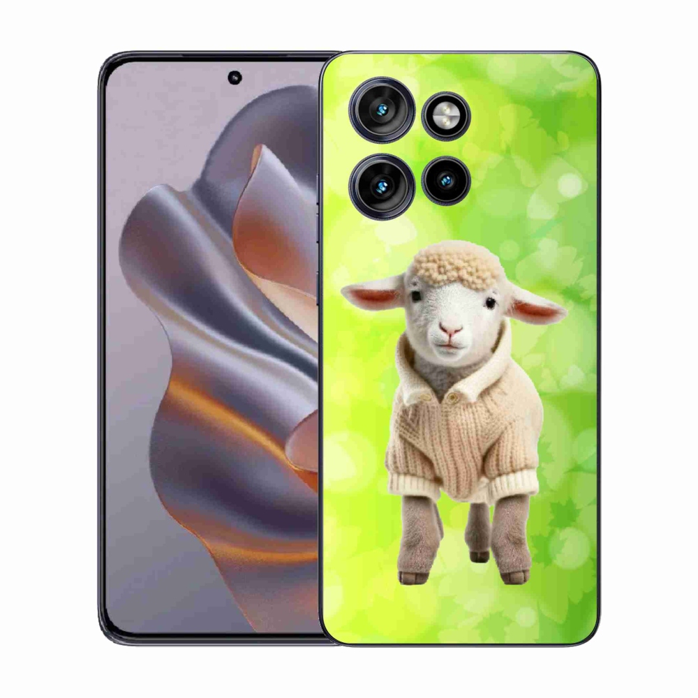 Gélový kryt mmCase na Motorola Edge 50 Neo - jahňa vo svetri