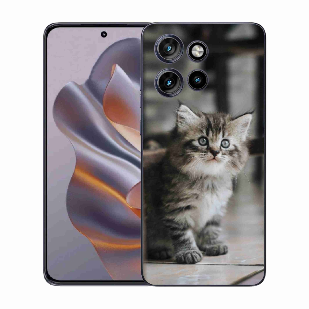 Gélový kryt mmCase na Motorola Edge 50 Neo - mačiatko