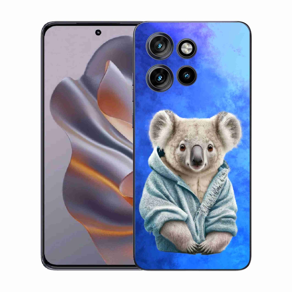 Gélový kryt mmCase na Motorola Edge 50 Neo - koala vo svetri