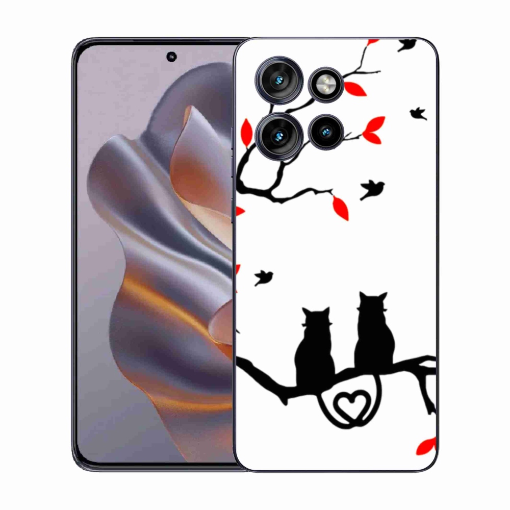 Gélový kryt mmCase na Motorola Edge 50 Neo - mačacia láska