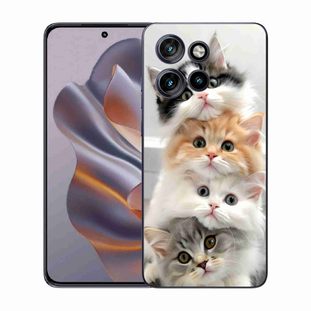 Gélový kryt mmCase na Motorola Edge 50 Neo - mačacia partia