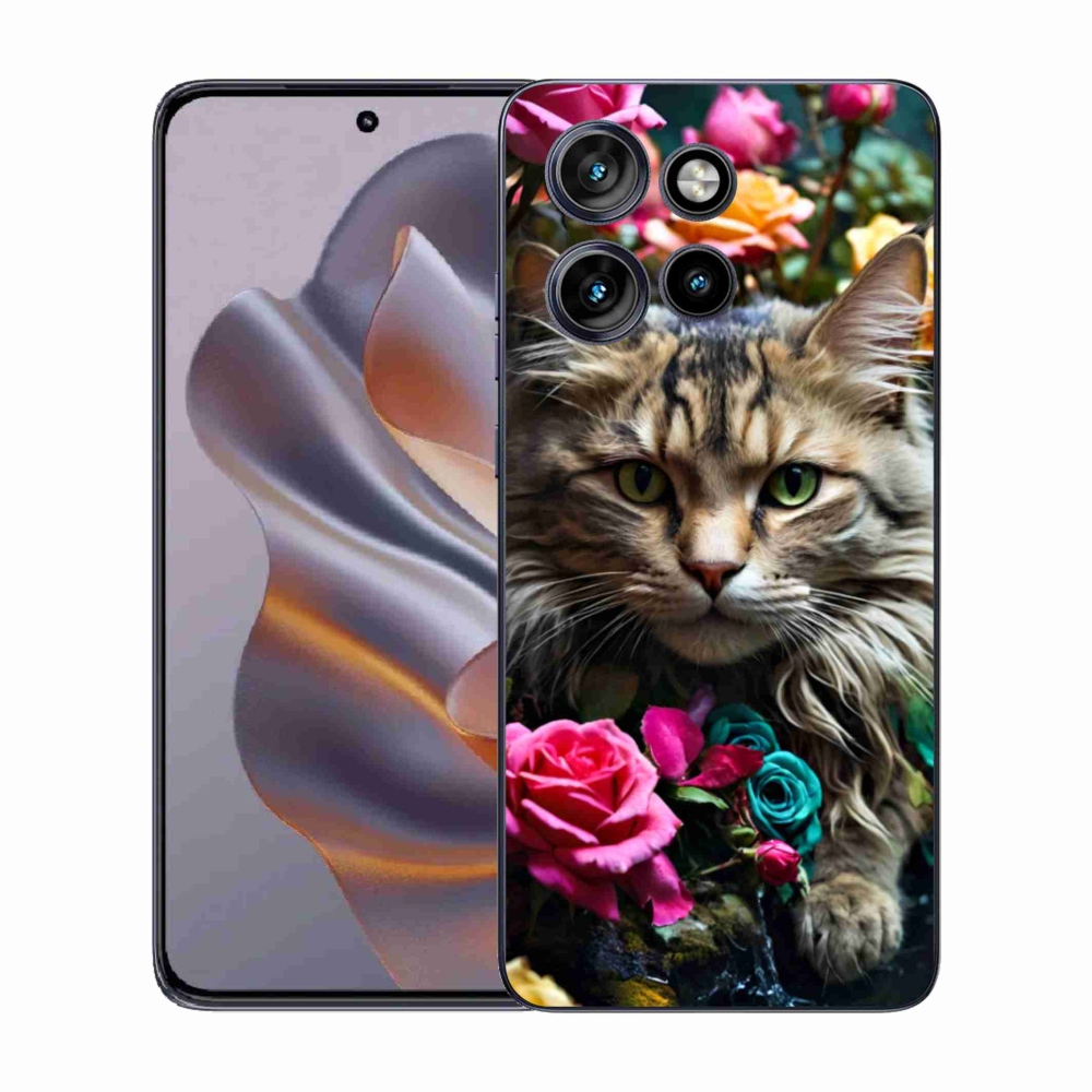 Gélový kryt mmCase na Motorola Edge 50 Neo - mačacie pohľad 2