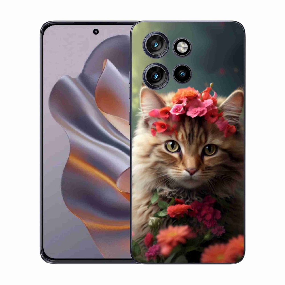 Gélový kryt mmCase na Motorola Edge 50 Neo - mačacia princezná