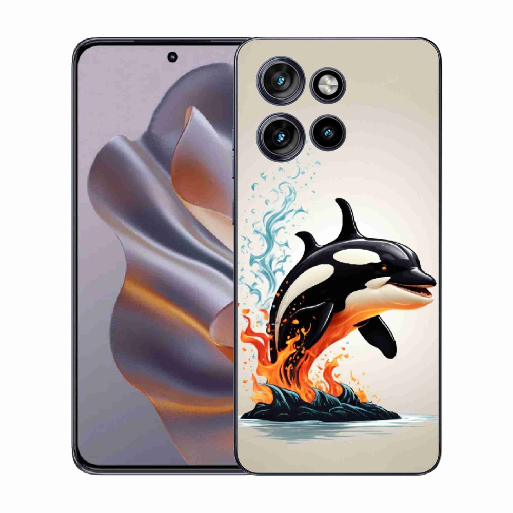 Gélový kryt mmCase na Motorola Edge 50 Neo - kosatka