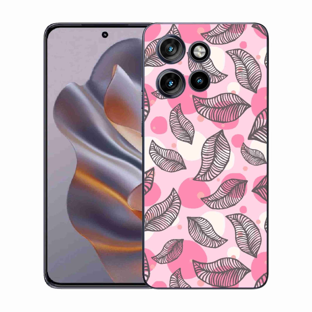 Gélový kryt mmCase na Motorola Edge 50 Neo - kreslené padajúce listy