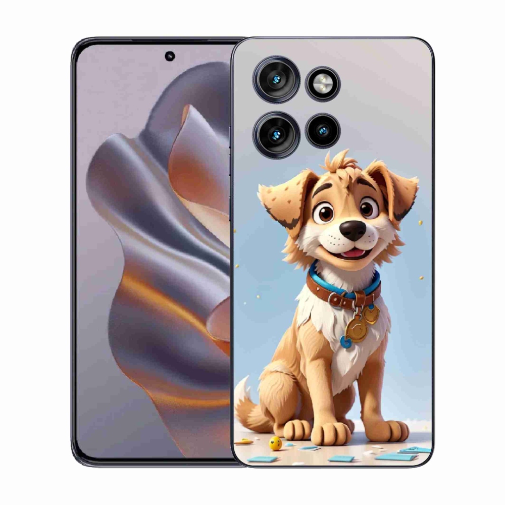 Gélový kryt mmCase na Motorola Edge 50 Neo - kreslené šteňa