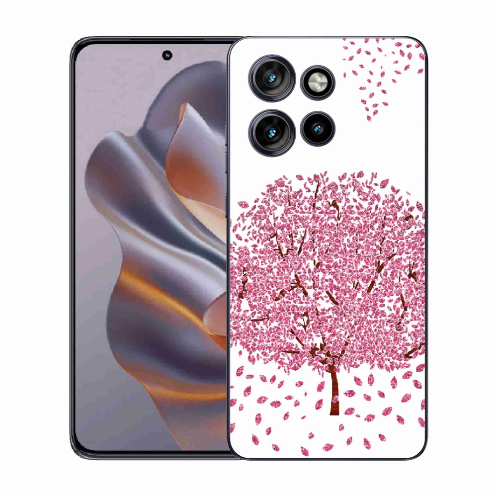 Gélový kryt mmCase na Motorola Edge 50 Neo - kreslený strom s listami