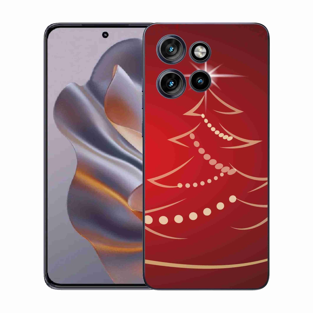 Gélový kryt mmCase na Motorola Edge 50 Neo - kreslený vianočný stromček