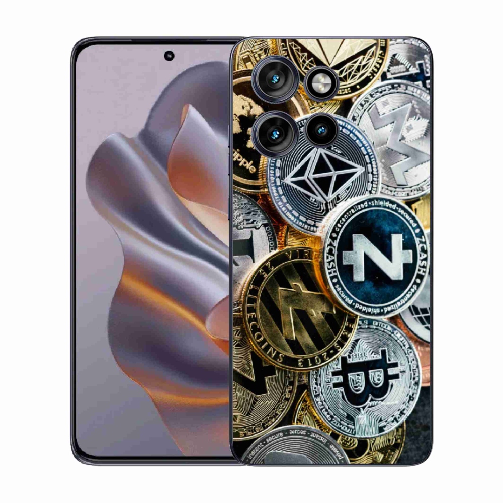 Gélový kryt mmCase na Motorola Edge 50 Neo - kryptomeny