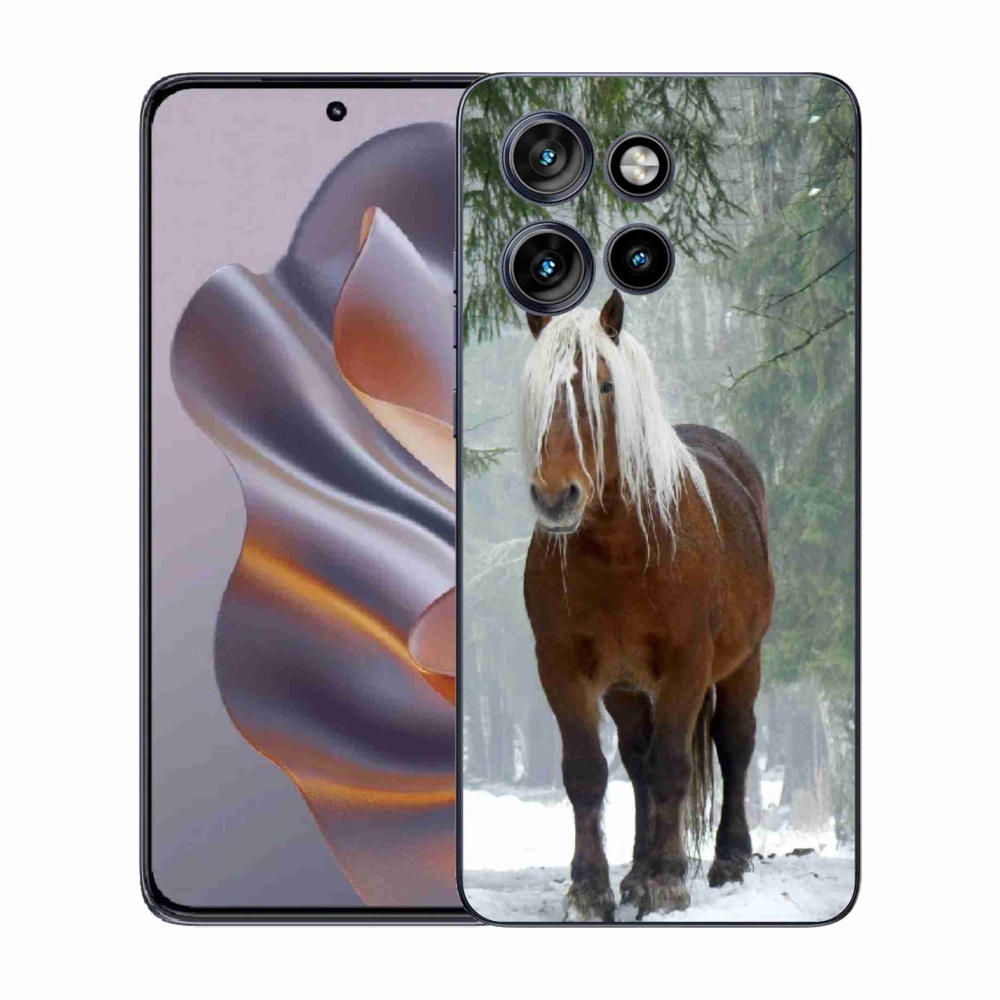 Gélový kryt mmCase na Motorola Edge 50 Neo - kôň v lese